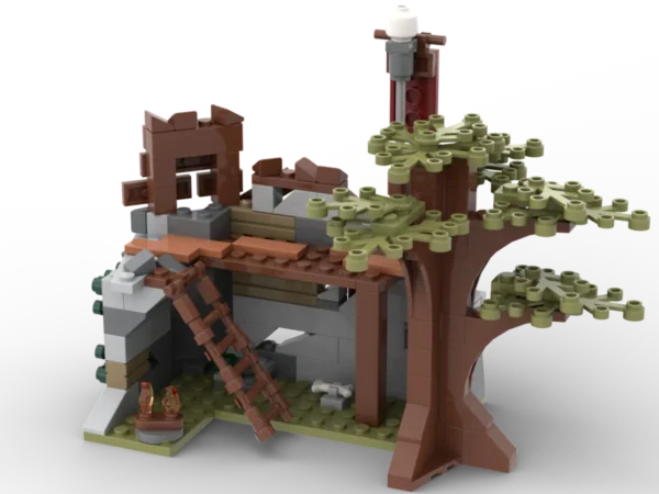 Kiddicraft KC1502 Ork Unterschlupf Klemmbaustein Set – Bild 3