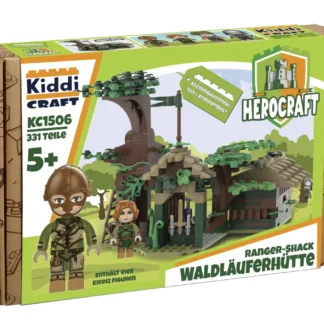 Kiddicraft KC1506 Waldläuferhütte Klemmbaustein Set