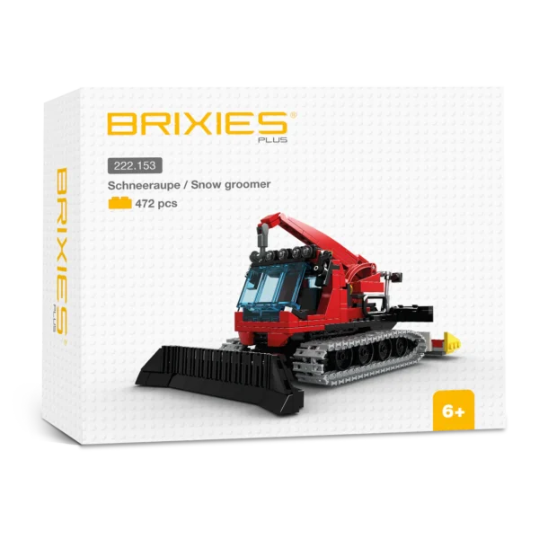 BRIXIES Plus Schneeraupe / Snow groomer - Klemmbaustein Set