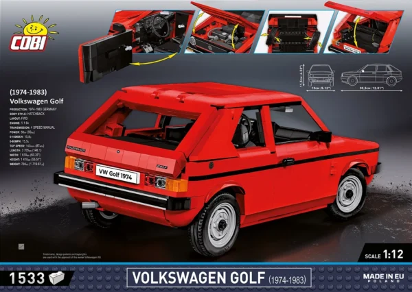 Cobi 24359 Volkswagen Golf (1974-93) – Bild 11