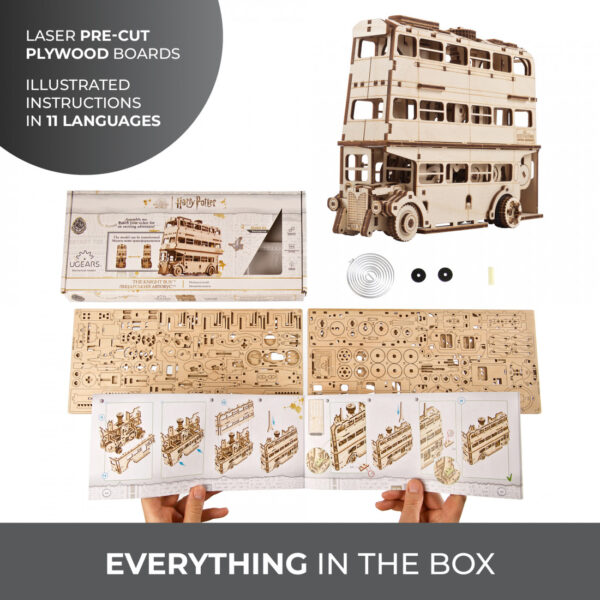 Holzpuzzle Ugears Knight Bus™ - Harry Potter – Bild 4