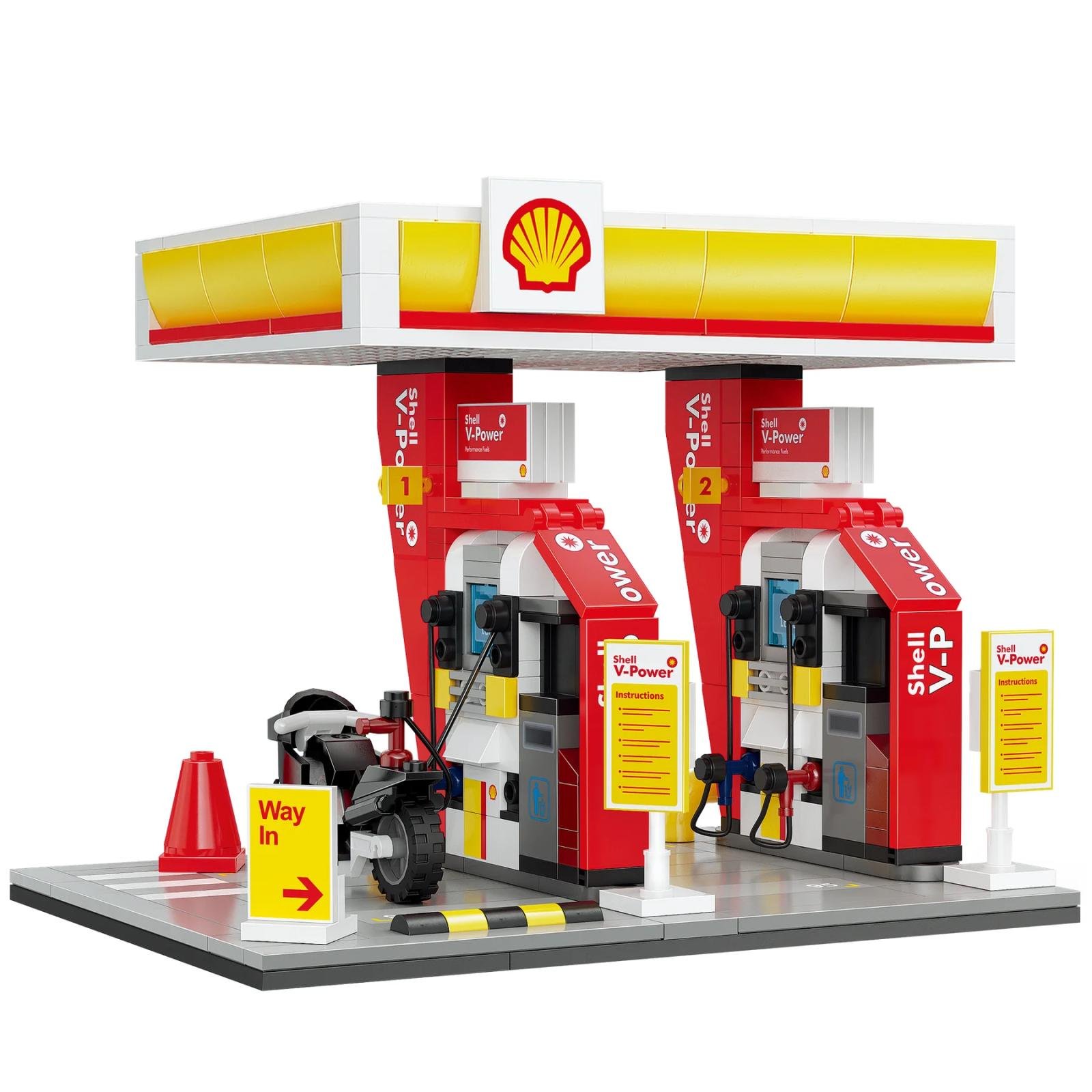 Shell Tankstelle CaDA C66028W Klemmbaustein Set – Bild 2