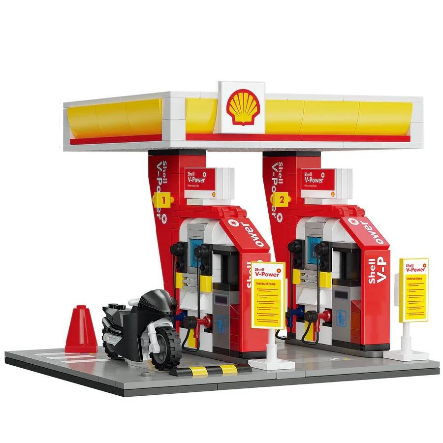 Shell Tankstelle CaDA C66028W Klemmbaustein Set – Bild 4