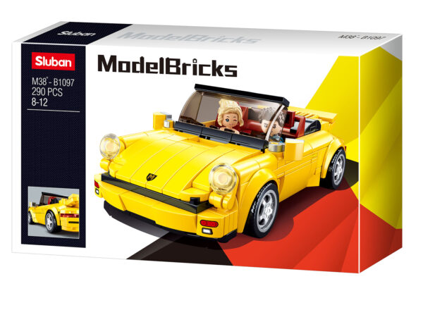 Sluban - Deutscher Sportwagen M38-B1097 - Klemmbaustein Set – Bild 2