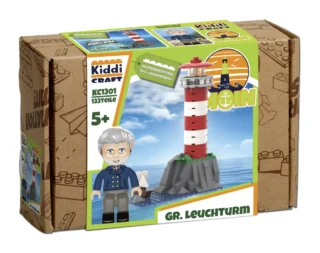 Kiddicraft KC1301 Großer Leuchtturm Klemmbaustein Set