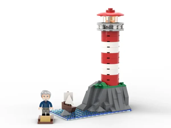 Kiddicraft KC1301 Großer Leuchtturm Klemmbaustein Set – Bild 2