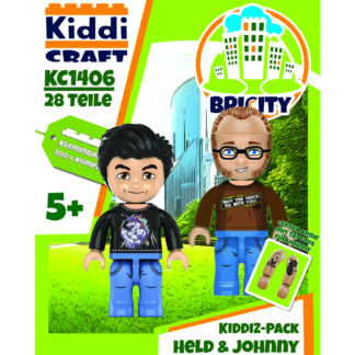 Kiddicraft KC1406 KIDDIZ Figuren-Pack: Held der Steine & Johnny´s World