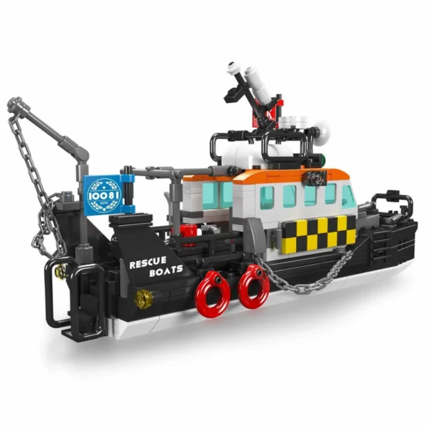 Mould King 10081 Britisches multifunktionales Rettungsboot Klemmbaustein Set – Bild 2