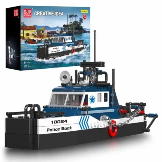 Mould King 10084 Polizeiboot Klemmbaustein Set