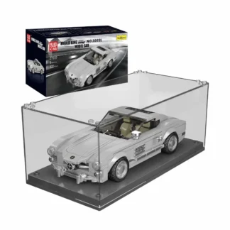 MOULD KING 27037 Mercedes Benz 300 SL inkl. Vitrine Klemmbaustein Set