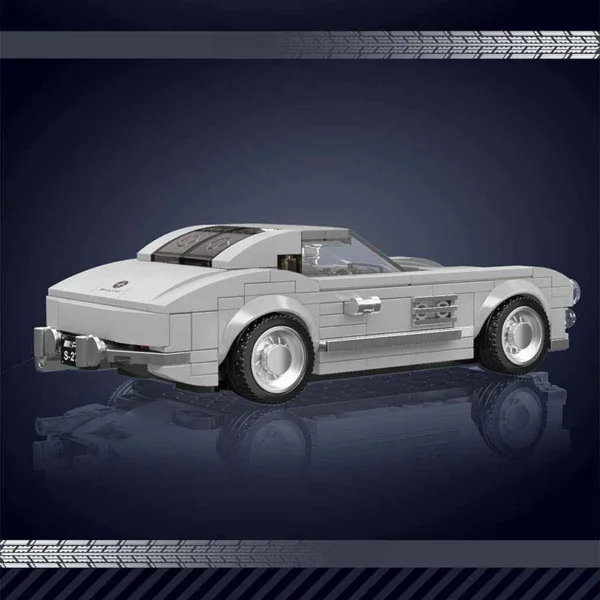 MOULD KING 27037 Mercedes Benz 300 SL inkl. Vitrine Klemmbaustein Set – Bild 3