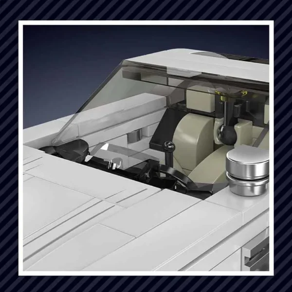 MOULD KING 27037 Mercedes Benz 300 SL inkl. Vitrine Klemmbaustein Set – Bild 4