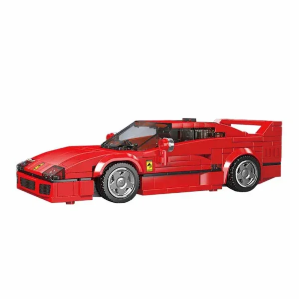 MOULD KING 27038 Ferrari F40 inkl. Vitrine Klemmbaustein Set – Bild 2