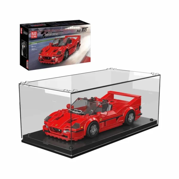 MOULD KING 27066 F50 Sportwagen inkl. Vitrine Klemmbaustein Set