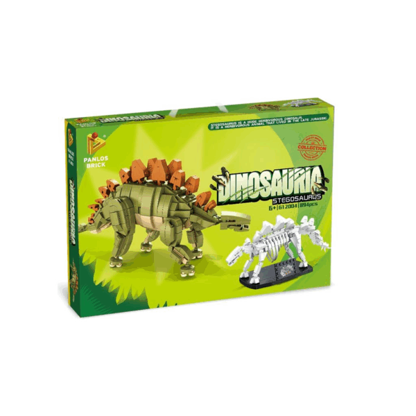 Stegosaurus Panlos 612004 inkl. Fossil - Klemmbaustein Set