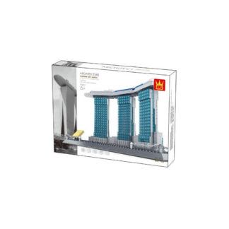 Wange 4217 Architect-Set Marina Bay Sands Hotel Singapur Klemmbaustein Set