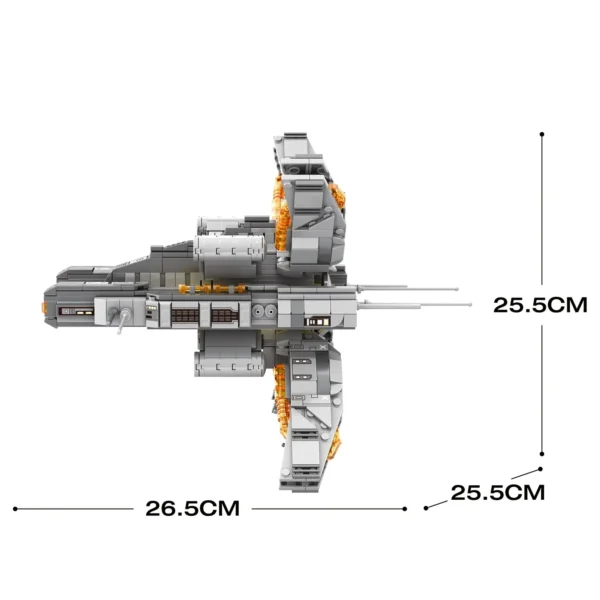 Reobrix 782 Raumschiff - Lagrange Stinging Jellyfish Class Frigate Klemmbaustein Set – Bild 6