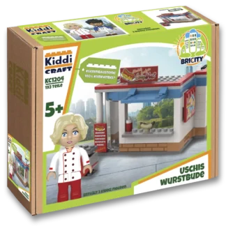 Kiddicraft KC1204 Uschis Wurstbude Klemmbaustein Set