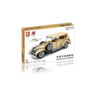 Sembo 701900 Beijing Auto Museum Classic Car Oldtimer beige Pull Back Klemmbaustein Set