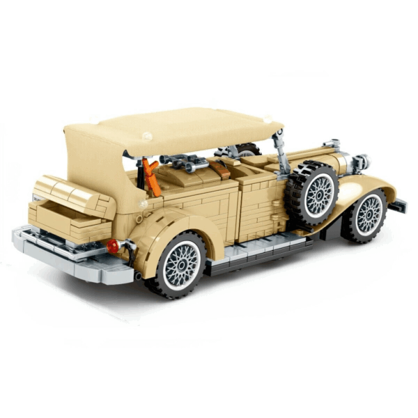 Sembo 701900 Beijing Auto Museum Classic Car Oldtimer beige Pull Back Klemmbaustein Set – Bild 3