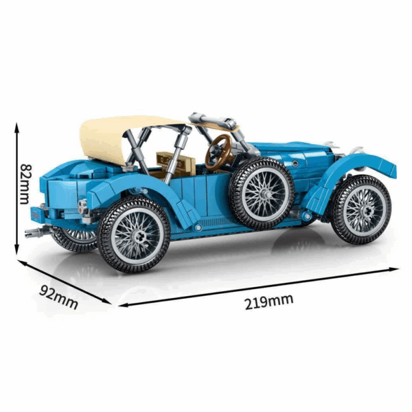 Sembo 705600 Bugatti T38A Oldtimer Klemmbaustein Set – Bild 4
