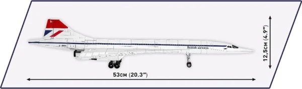 Cobi 1917 Concorde G-BBDG - Klemmbaustein Set – Bild 7