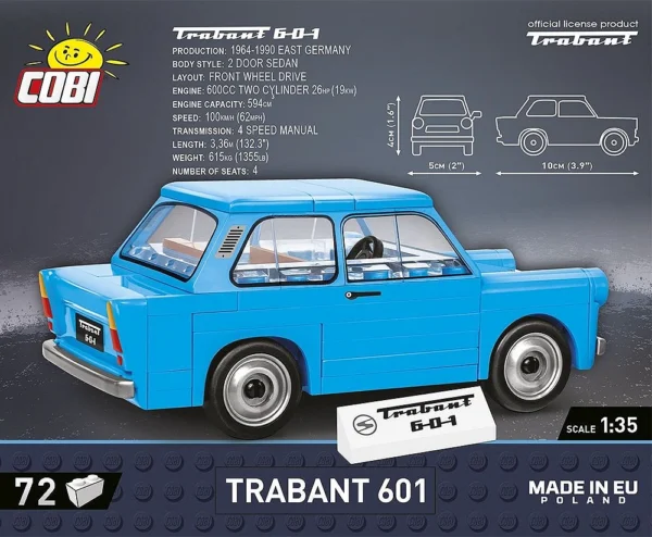 Cobi 24539 Trabant 601 - Klemmbaustein Set – Bild 3