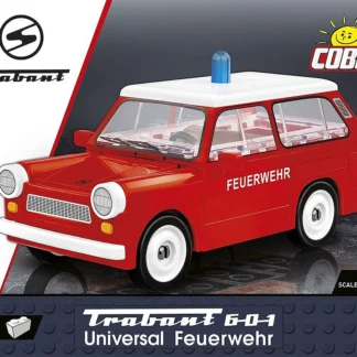 Cobi 24555 Trabant 601 Universal Feuerwehr – Detailreiches Klemmbaustein Modell des DDR‑Klassikers