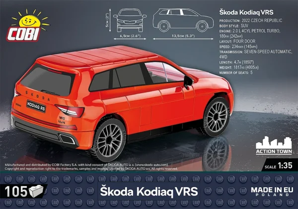 Cobi 24584 Skoda Kodiaq VRS - Klemmbaustein Set – Bild 3