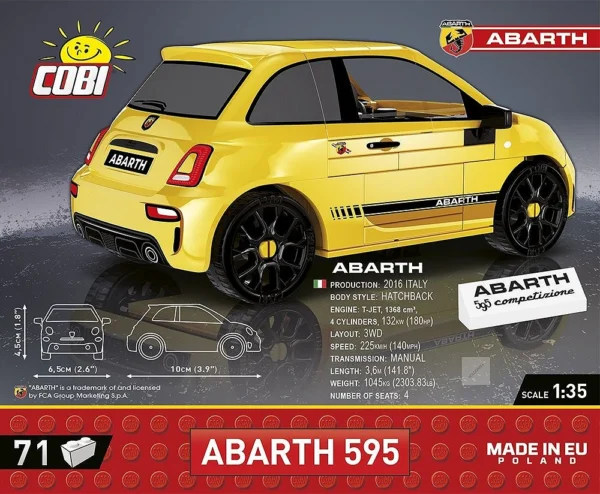 Cobi 24601 Abarth 595 Competizione - Klemmbaustein Set – Bild 3