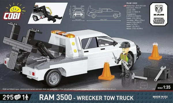 Cobi 24611 RAM 3500 - Wrecker Tow Truck - Klemmbaustein Set – Bild 4
