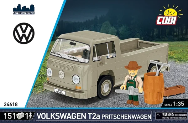 Cobi 24618 Volkswagen T2a Pritschenwagen - Klemmbaustein Set – Bild 7