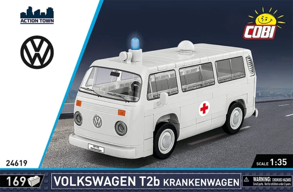 Cobi 24619 Volkswagen T2b Krankenwagen - Klemmbaustein Set – Bild 5