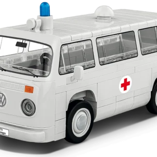 Cobi 24619 Volkswagen T2b Krankenwagen – Kultiger Rettungswagen als Klemmbaustein Modell