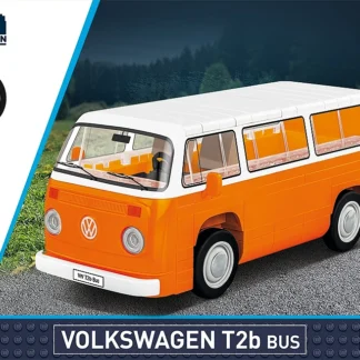 Cobi 24621 Volkswagen T2b Bus – Detailreiches Klemmbaustein Set des Kult‑Transporters