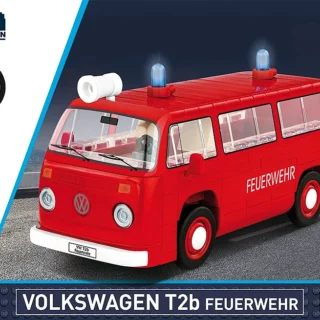 Cobi 24622 Volkswagen T2b Feuerwehr - Klemmbaustein Set