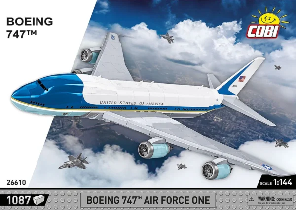 Cobi 26610 Boeing 747 Air Force One - Klemmbaustein Set – Bild 10