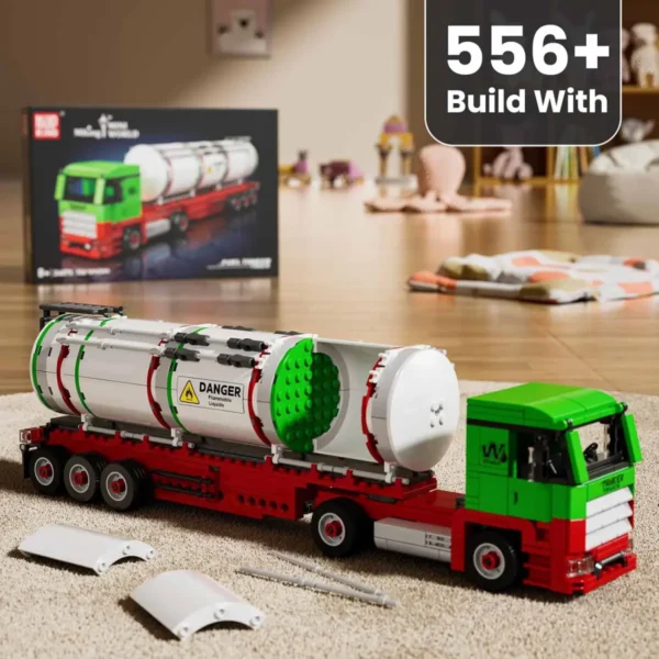 Mould King 24075 Fuel Tanker Truck LKW - Klemmbaustein Set – Bild 2
