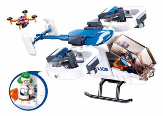 Sluban Police Helicopter M38-B0823 - Klemmbaustein Set