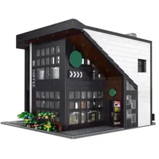 Mould King 16036 Coffee House Kaffeehaus modular inkl. Beleuchtung - Klemmbaustein Set