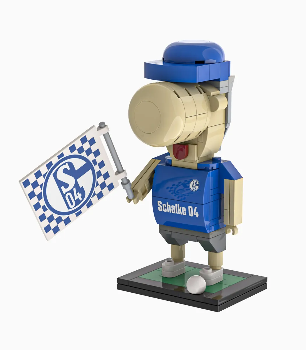 BRYX 250401 FC Schalke 04 Maskottchen “ERWIN” - Klemmbaustein Set