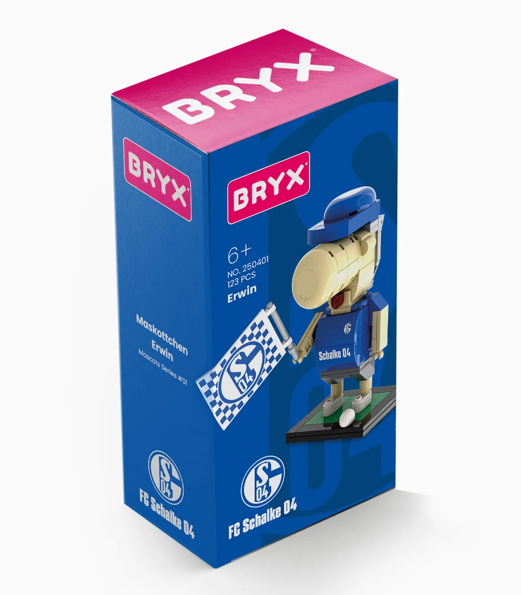 BRYX 250401 FC Schalke 04 Maskottchen “ERWIN” - Klemmbaustein Set – Bild 3