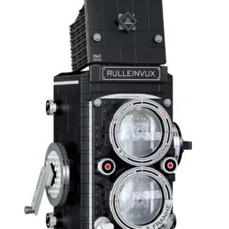 316F / UP3156 – Retro TLR Kamera Klemmbaustein Set, Mini‑Block Modell / Detailliertes Vintage Kamera‑Bauset für Deko & Sammler