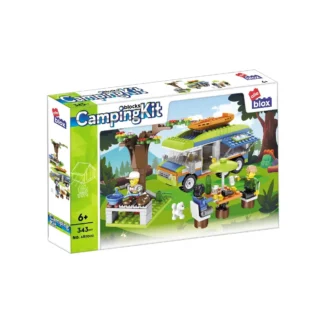 AlleBlox AB7002 Camping Camper-Bausatz Klemmbaustein Set (343 Teile)