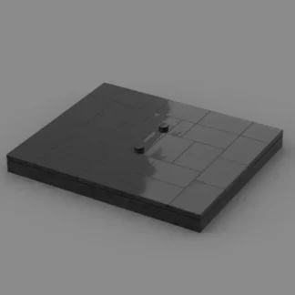Brickstadium BS003 Display Base Schwarz für - 49 Teile Klemmbaustein Set (49 Teile)