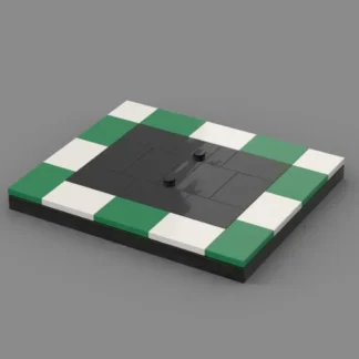 Brickstadium BS006 Display Base Gr&uuml;n f&uuml;r - 49 Teile Klemmbaustein Set (49 Teile)