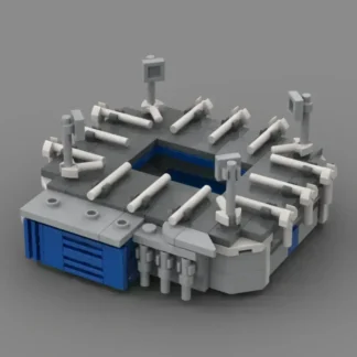 Brickstadium DE018 Bochum – Mini Klemmbaustein‑Stadion - 217 Steine - Vonovia Ruhrstadion Klemmbaustein Set (217 Teile)
