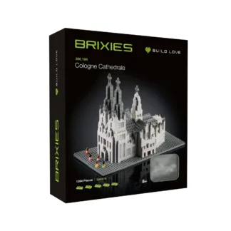 Brixies 200.190 Kölner Dom – 1284‑Teile Mini‑ | 3D Architekturmodell ab 8 Jahren Klemmbaustein Set (1284 Teile)