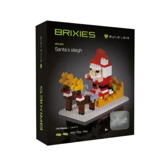 Brixies 203.006 Weihnachtsschlitten Klemmbaustein Set (1284 Teile)