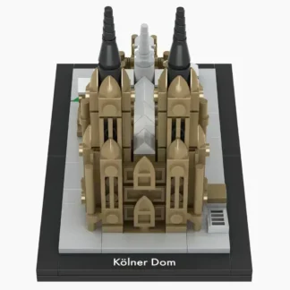 BRYX 240108 K&ouml;lner Dom &ndash; Architektur Modell mit 285 Teilen Klemmbaustein Set (285 Teile)